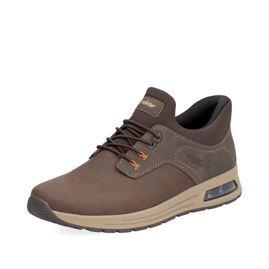 chaussures élastiques marron pour hommes rieker b1051-25