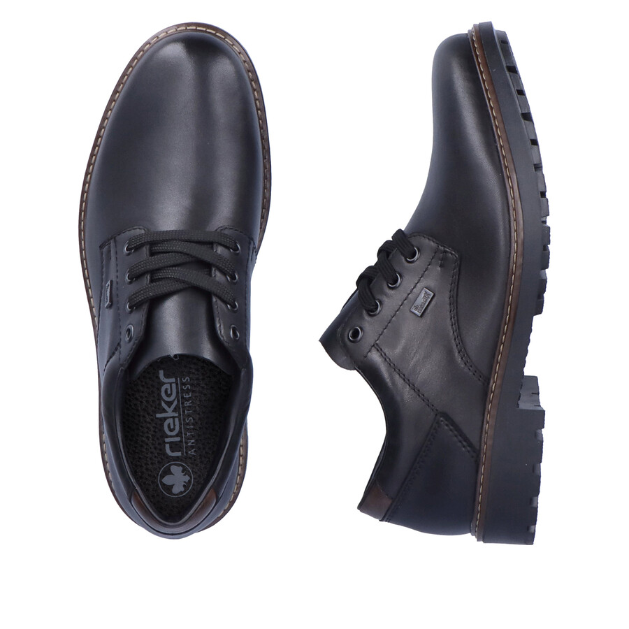 chaussures élastiques noires pour hommes rieker f4611-00