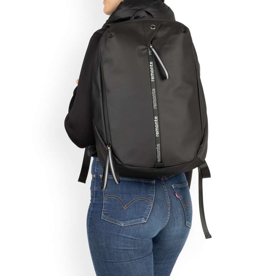 sacs à fermeture éclair noirs pour femmes remonte q0531-00