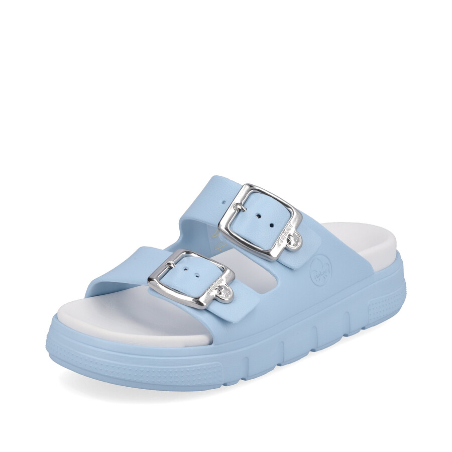 sandales à boucle bleue pour femmes rieker p2180-10
