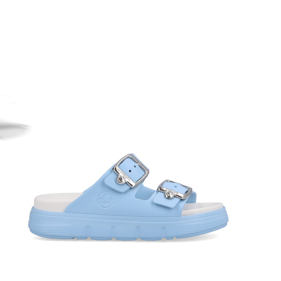 sandales à boucle bleue pour femmes rieker p2180-10