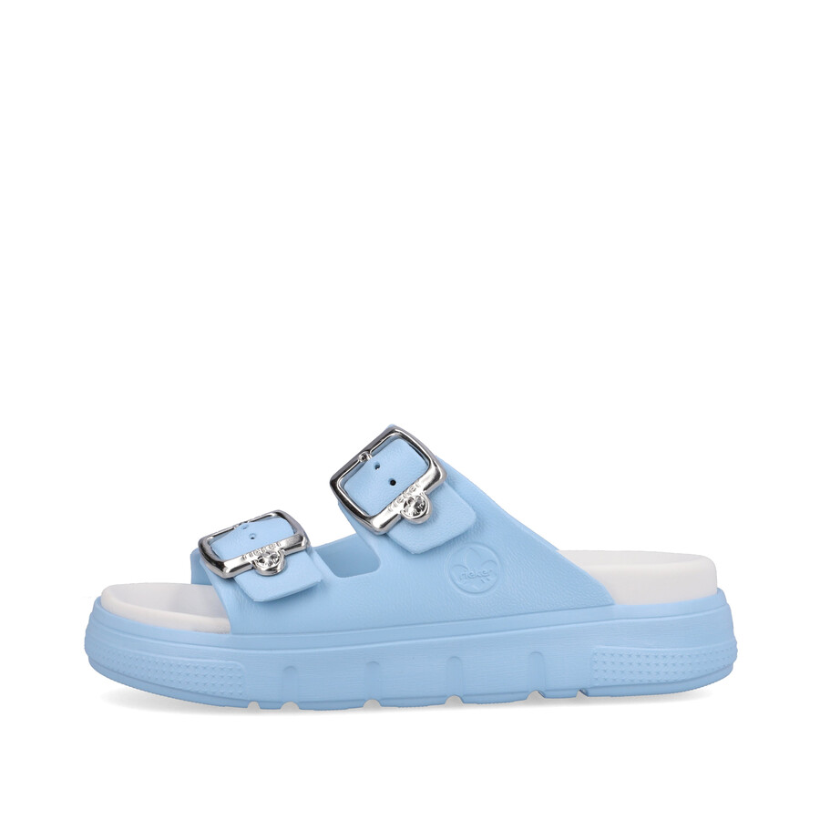 sandales à boucle bleue pour femmes rieker p2180-10
