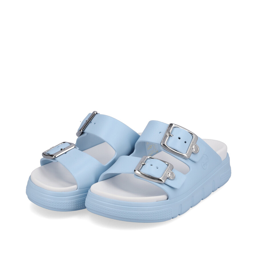 sandales à boucle bleue pour femmes rieker p2180-10