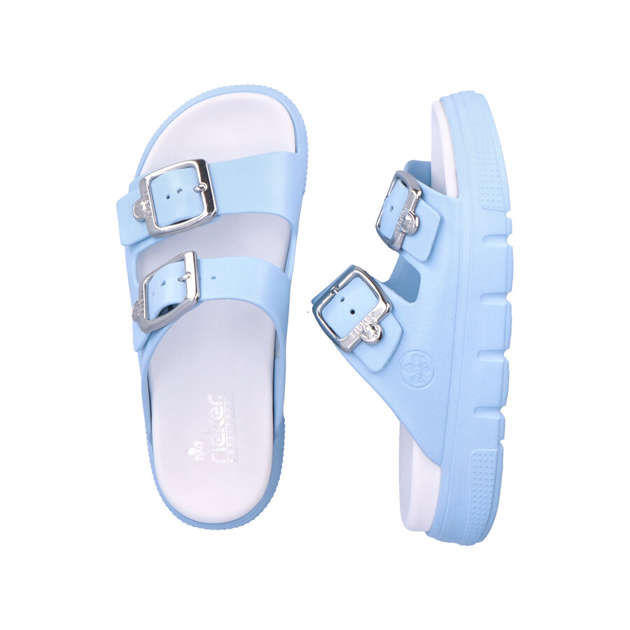 sandales à boucle bleue pour femmes rieker p2180-10