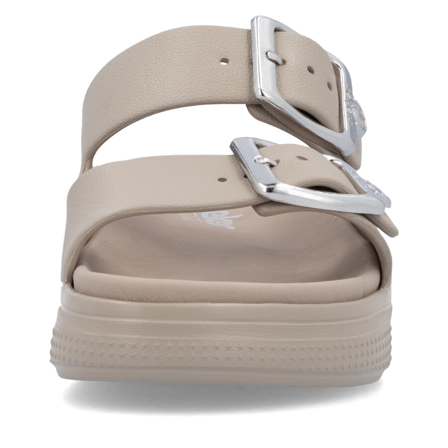 sandales beiges à boucle pour femmes rieker p2180-60