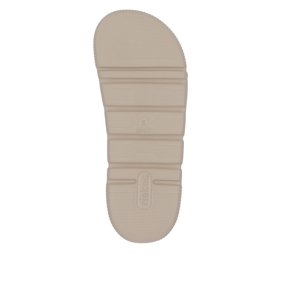 sandales beiges à boucle pour femmes rieker p2180-60